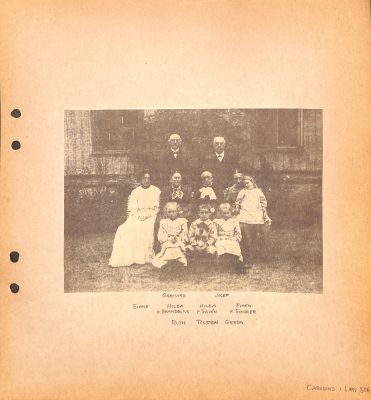 Gerhard Carlson & Josef Carlson med familjer
