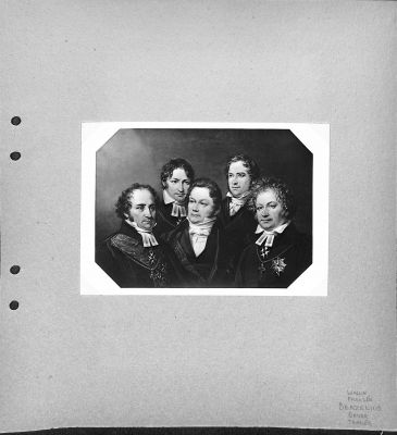 Johan Olov Wallin, Frans Mikael Franzén, Jöns Jacob Berzelius, Erik Gustav Geijer, Esaias Tegnér
