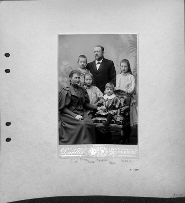 Familjen Jolin, Severin Jolin, Julia Carlson g. Jolin, Erik Jolin, Einar Jolin, Signe Jolin, Ingrid Jolin
