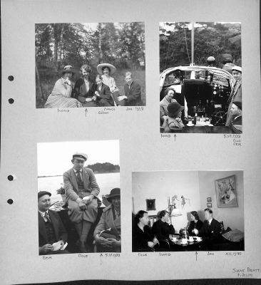 Signe Jolin g Bratt, Ingrid Jolin g Törngren, Göran Bratt, Nancy Bratt, Jan Bratt, Erik Jolin, Olof Törngren
